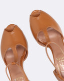 Open toe en cuir
