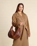 Borsa a spalla in pelle intrecciata