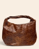 Borsa a spalla in pelle intrecciata