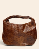 Borsa a spalla in pelle intrecciata