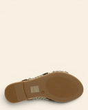 Sandali in pelle intrecciata
