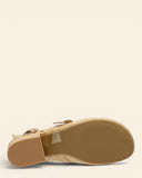Sling back in pelle