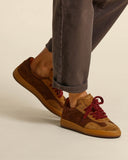 Sneakers in pelle e camoscio