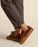 Sneakers in pelle e camoscio