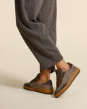 Sneakers in pelle e camoscio