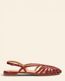 Ballerine in pelle intrecciata