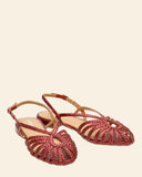 Ballerine in pelle intrecciata