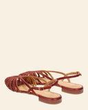 Ballerine in pelle intrecciata