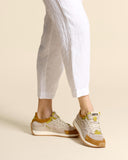 Sneakers in pelle e camoscio