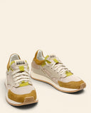 Sneakers in pelle e camoscio