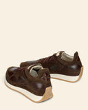 Sneakers in pelle e camoscio