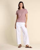T shirt in jersey di lino
