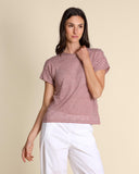 T shirt in jersey di lino