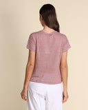 T shirt in jersey di lino