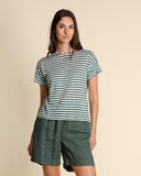 T shirt in jersey di lino