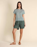 T shirt in jersey di lino