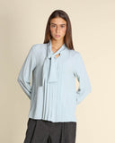 Camicia in misto seta