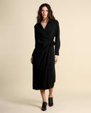 Long dress in flowing crepe