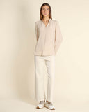 Blusa in misto seta