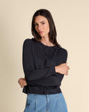 Cardigan in misto viscosa e seta con lurex