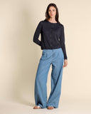 Cardigan in misto viscosa e seta con lurex