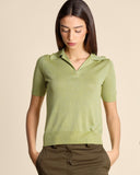 Polo in maglia con lurex