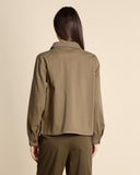 Giacca in bull di cotone