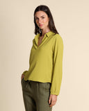 Camicia in crepe di misto seta