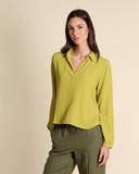 Camicia in crepe di misto seta