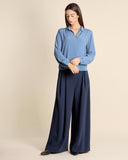 Blusa  in crepe di misto seta