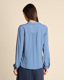 Blusa  in crepe di misto seta