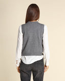 Gilet in misto lana e cashmere