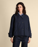 A-line trench coat