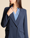 Doppelreihige Jacke aus Crêpe