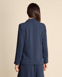 Doppelreihige Jacke aus Crêpe