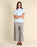 Pantaloni in lino e cotone