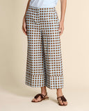Pantaloni in lino e cotone