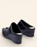 Sabot in pelle con zeppa