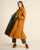 Cappotto reversibile in panno di misto lana