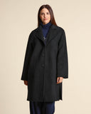 Cappotto in panno di misto lana reversibile
