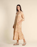 Abito lungo in jersey stampato