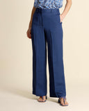 Pantaloni in lino e viscosa