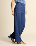 Pantaloni in lino e viscosa