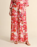 Pantaloni in georgette di viscosa