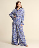 Pantaloni goffrati in rayon
