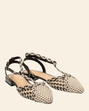 Ballerine in pelle intrecciata