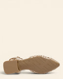 Ballerine in pelle intrecciata