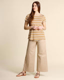 T shirt in viscosa e seta