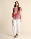 T shirt in viscosa e seta