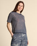 Maglia in lino e viscosa